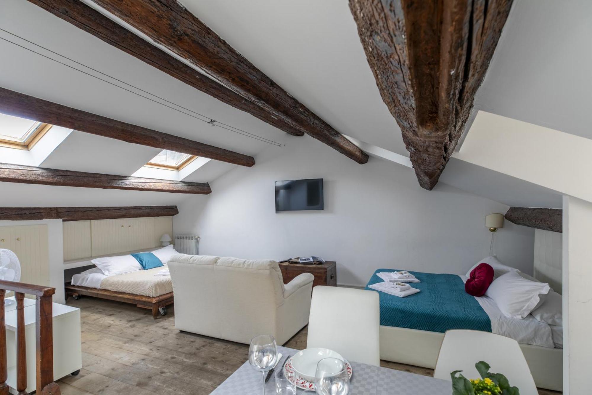 Nice Lovely Attic For 4 Person With Wifi - A/C Venedig Exterior foto